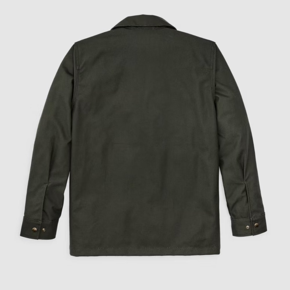 Filson Dry Tin Cloth Jac Shirt Otter Green Mens Jacket New! - Picture 4 of 6